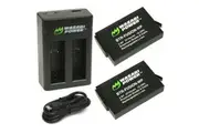 Wasabi Power GoPro Fusion Battery (2 Pack) and Dual Charger