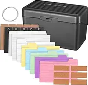 BCOATH 1set Multi-Functional Box Set Index Cards Double-Sided Note Cards and Binder for Office and Home Organization