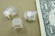 Amp 6-Wire Modular Phone Line Plugs, 6P6C Gold Contacts RJ11, RJ12, RJ14, RJ25