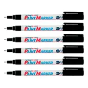 12PK Artline 444 Permanent Paint Marker 0.8mm Bullet Nib Fade Proof Pen Black