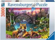 3000pc Ravensburger Tigers In Paradise Family Jigsaw Puzzle Game 121x80cm
