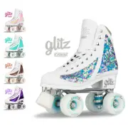 Crazy Skates GLITZ Quad Rollerskates for Girls Women Ladies Sequin Roller Size