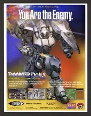 Power Dolls PC Game Big Box Promo Ad Art Print Wall Poster - Glossy - Vintage