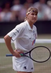 Steffi Graf of Germany during the Wimbledon Lawn Tennis Championsh- Old Photo 2