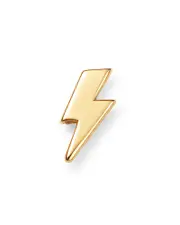 Zoe Chicco 14K Yellow Gold Itty Bitty Lightning Stud Earrings