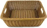 Plastic Wicker Basket Kids Toy Storage Box, Medium (Set of 10)