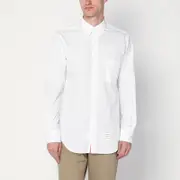 [Thom Browne] White button-down cotton shirt 2 White
