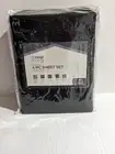 New Black Full Size Bed 4 PC Sheet Set