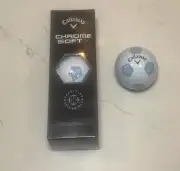 (1) Callaway Chrome Soft X Truvis Golf Balls Good Good Sleeve of 3 balls - Rare