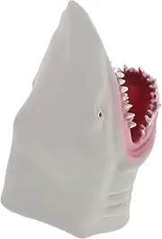 Kisangel 1Pc Realistic Shark Hand Puppet for Grey Storytelling Puppet for Imaginative Role Play and Parent Interaction Safe Plastic Design