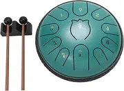 Jectse Hand Pan, Chakra Portable 6 Inch Weather Resist for Education Yoga Meditation (Green)