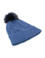 [Morgan & Taylor] Miranda Cable Knit Beanie in Blue