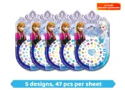 Kids Nail stickers Frozen 2 Princess Disney Ariel Snow White Glow in the Dark