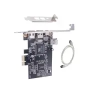 PCI-e 1X to External IEEE 1394 4 Ports (3x6Pin + 1x4Pin ) Firewire Card Adapter