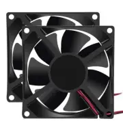2Pcs 24V 3.14in 0.98in Fan 80mm x 80mm x 25mm Fan DC 24V 8025 Brushless Cooli...