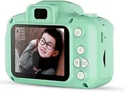 Children Camera Digital Camera HD Mini 2.0" 1080P Kids Gift Toy with 32G TF Card Card Reader Lanyard Data line Buggy Bag Green