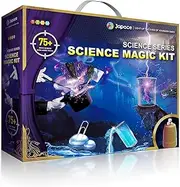 Japace Magic Box & Experiment Box for Children, 8 Magic Tricks & 69 Experiments STEM Chemistry Sets, Christmas Birthday Gift Science Toy for Boys & Girls