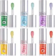 Joyeee Hydrating Lip Glow Oil, 6 Color Small Plumping Lip Oil Tinted for Teens Girls Birhtday Gift, Long Lasting, Non-Sticky and Lightweight Formula, Perfect for Any Occasion