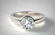 Lab-Created 2.40 Ct Round Cut White Diamond Wedding Ring 925 Sterling Silver