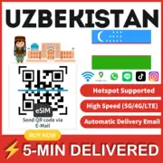 [eSIM] Uzbekistan eSIM e-SIM card Travel card Tarjeta eSIM Dato Data only A+