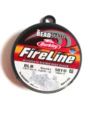 Berkley Fireline Smoke 8LB. 50Yd braided fish line bead thread lures tackle