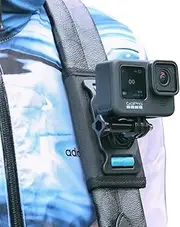SUREWO Backpack Shoulder Strap Mount with Adjustable Shoulder Pad Compatible with GoPro Hero 13/12/11/10/9/8/7/6/5/4,DJI Osmo Action 5 pro/4/3,AKASO/Crosstour and Most Action Cameras