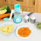 Manual Vegetable Cutter Slicer Cheese Chopper 3 Drum Potato Garlic Shredder
