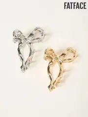 FatFace Multi 2 Pack Metal Bow Claw Clips (F02955) | $24