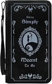 [Ossyl] Nightmare Before Christmas We're Simply Meant To Be Black Coin & Card Purse