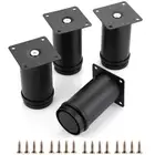 4 Inch Furniture Legs black Table Leg Extenders Chair