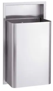 Bradley 344.000000 12 Gallon Recessed Waste Receptacle