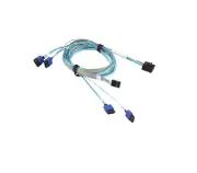 Supermicro CBL-SAST-0699 MiniSAS HD to 4 SATA 12Gb/s with Sideband 75cm Cable