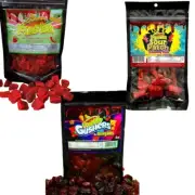 Chamoy Gummy Bundle- Sour Patch Kids 6 oz, Gushers & Gummy Bears 6oz, &...