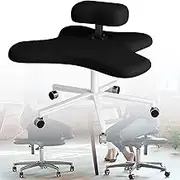 Kneeling Chair, Cross Legged Chair, Height-Adjustable Ergonomic Office Chair, Ergonomic Office Chair, Criss Cross Chair, for Computer Workers, Yoga Lovers, Meditation Fanatics