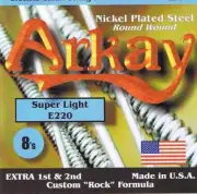 Arkay Nickel Electric Guitar Strings E220 8-38 (3 sets)