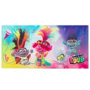 Trolls World Tour Kids Super Soft 100% Cotton Beach and Bath Towel 28" x 58" NEW