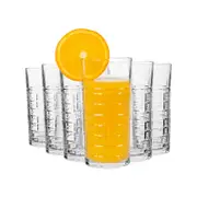 LAV Brit Highball Glasses - 356ml - Clear - Pack of 6