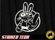 RARE JDM DRIFT RABBIT BUNNY HARE STICKER DECAL SUITS KANJI JAPAN DRIFTER S13 R34