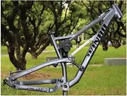 DH MTB Frame Full Suspension Aluminium Alloy Disc Brake Frame 16.5'' 26er/27.5er Mountain Bike Frame Thru Axle 12 * 142mm (Color : Dark Gray 27.5 * 16.5'')