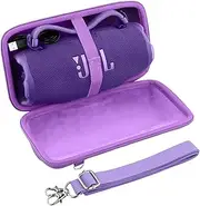 khanka for Charge 6 Waterproof Bluetooth Speaker,Case Only (Purple Case with Shoulder Strap)