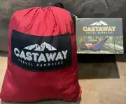 CASTAWAY TRAVEL HAMMOCKS ALL IN ONE RED/BLUE