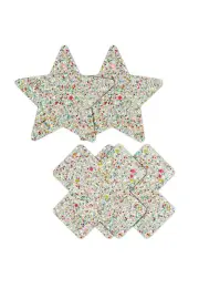 nsnovelties Pretty Pasties Star & Cross Nipple Pasties 2 Pair