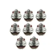 Set of 8 A/B 250/500K Pots Guitar Bass Potentiometers Long Split Shaft Full Size