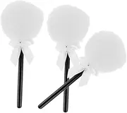 [Healeved] 3pcs Soft Fluffy Face Powder Puff for Loose/pressed Powder Bowknot Design Makeup Sponge Beauty Puff for Women