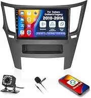1+32G Zomolither Car Radio Stereo for Subaru Outback/Legacy 2010-2014 Android 13 with GPS Navigation Head Unit Bluetooth,9" IPS Touch Screen Mirror Link WiFi FM/RDS Radio USB SWC+Backup Camera&MIC