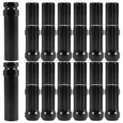 M14X1.5 Wheel Lug Nuts, 24 Pieces 14Mmx1.5 7 Spline Drive Awl Cone Lug Nuts 2Inch Long Black with 2