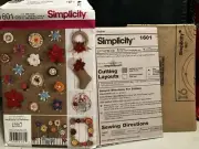 Simplicity 1601 Fabric Flowers by Andrea Schewe Sewing Pattern Uncut 12 styles
