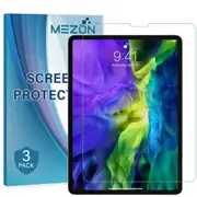 [3 Pack] Apple iPad Pro 11" 2021 Ultra Clear Film Screen Protector by MEZON – Face ID Compatible, Case and Pencil Friendly (iPad Pro 11", Clear) – FREE EXPRESS