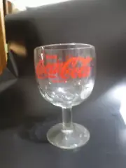 ENJOY COCA- COLA COKE beer MUG WITH STEM 14 OUNCES