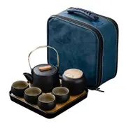Exquisite Shape Tea Set One-pot Four-cups With Bag Kungfu Home Tea Set Chinese Tea Ceremony Gift Gu